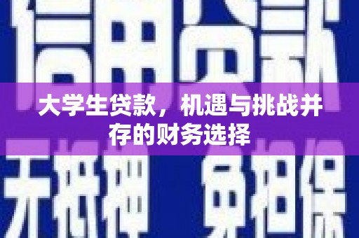 襄阳大学生贷款，机遇与挑战并存的财务选择