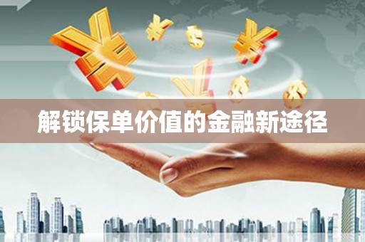 襄阳解锁保单价值的金融新途径
