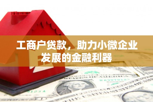 襄阳工商户贷款，助力小微企业发展的金融利器