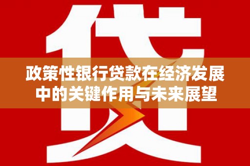 襄阳政策性银行贷款在经济发展中的关键作用与未来展望