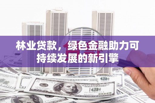 襄阳林业贷款，绿色金融助力可持续发展的新引擎