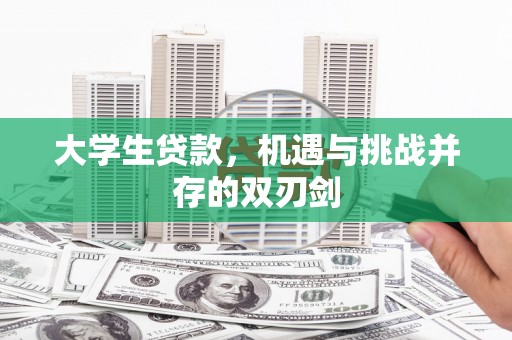 襄阳大学生贷款，机遇与挑战并存的双刃剑