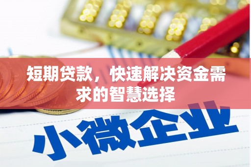 襄阳短期贷款，快速解决资金需求的智慧选择