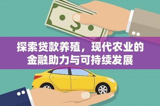襄阳探索贷款养殖，现代农业的金融助力与可持续发展