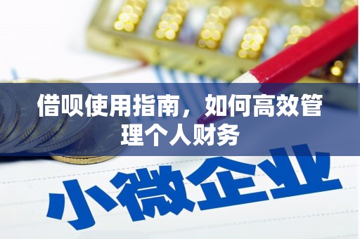 襄阳借呗使用指南，如何高效管理个人财务