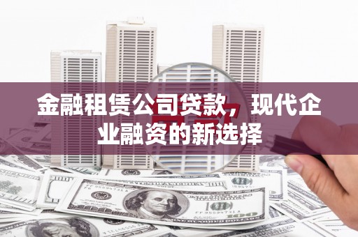 襄阳金融租赁公司贷款，现代企业融资的新选择