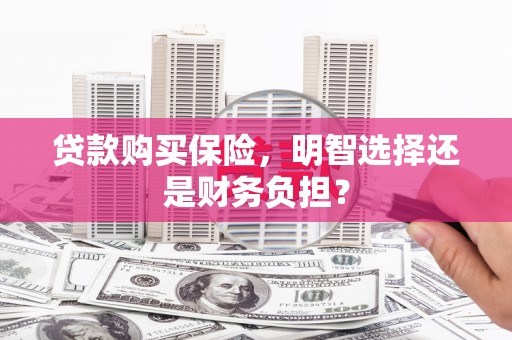 襄阳贷款购买保险，明智选择还是财务负担？