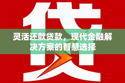 襄阳灵活还款贷款，现代金融解决方案的智慧选择