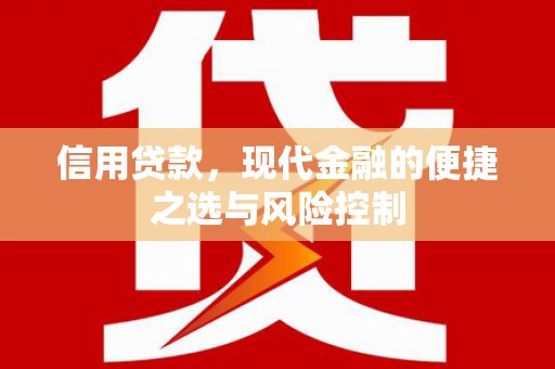 襄阳信用贷款，现代金融的便捷之选与风险控制