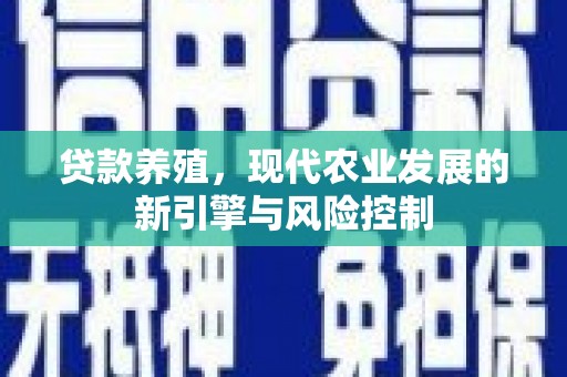 襄阳贷款养殖，现代农业发展的新引擎与风险控制