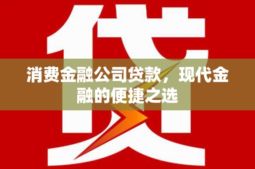 襄阳消费金融公司贷款，现代金融的便捷之选