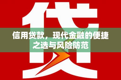 襄阳信用贷款，现代金融的便捷之选与风险防范