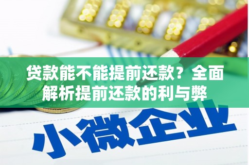 襄阳贷款能不能提前还款？全面解析提前还款的利与弊