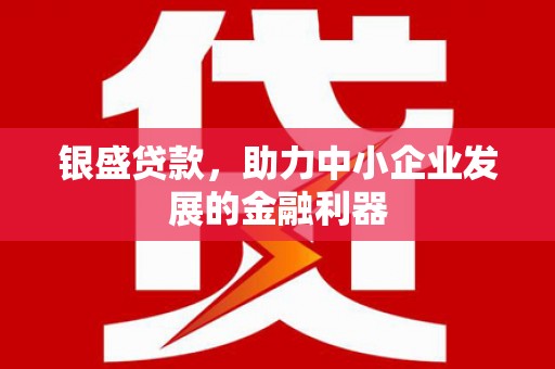 襄阳银盛贷款，助力中小企业发展的金融利器