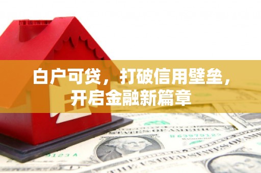 襄阳白户可贷，打破信用壁垒，开启金融新篇章