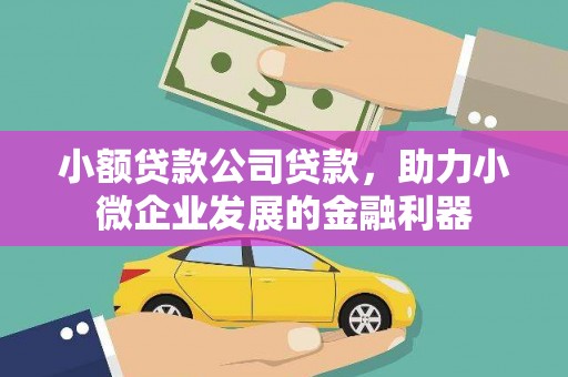 襄阳小额贷款公司贷款，助力小微企业发展的金融利器