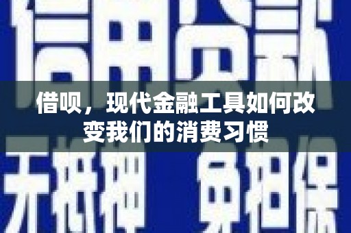 襄阳借呗，现代金融工具如何改变我们的消费习惯