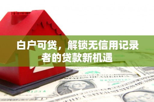 襄阳白户可贷，解锁无信用记录者的贷款新机遇