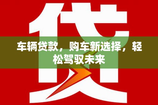 襄阳车辆贷款，购车新选择，轻松驾驭未来