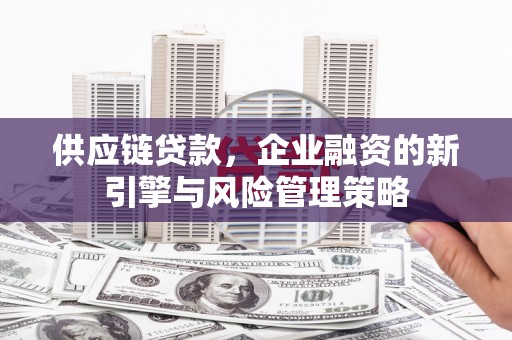 襄阳供应链贷款，企业融资的新引擎与风险管理策略