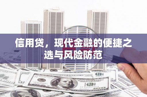 襄阳信用贷，现代金融的便捷之选与风险防范