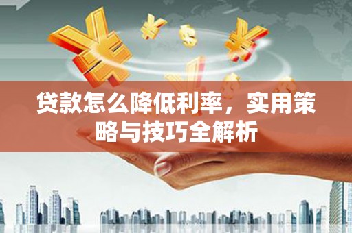 襄阳贷款怎么降低利率，实用策略与技巧全解析
