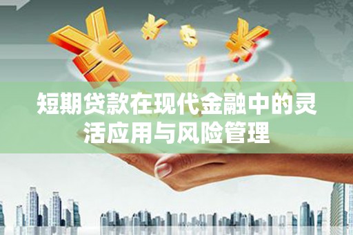 襄阳短期贷款在现代金融中的灵活应用与风险管理