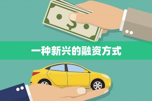 襄阳一种新兴的融资方式